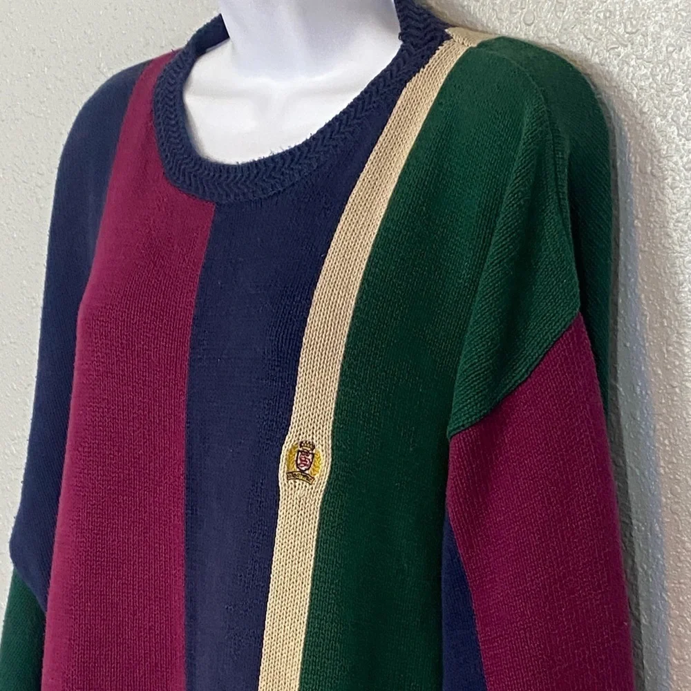 VNTG Siegfried Color Block and Knit Sweater